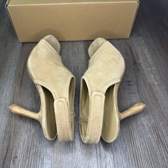 Vince Quest Dune Suede Slingback Sandal Heels - Picture 10 of 13